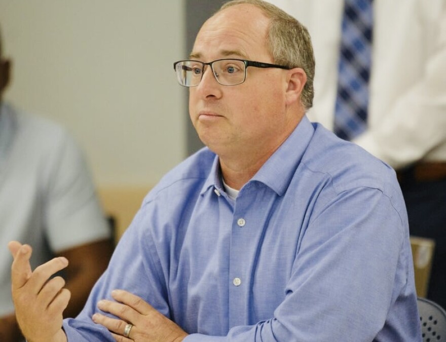 Dr. James McGovern is currently on administrative leave from his position as chief hospital executive for PeaceHealth Oregon. On Monday, April 13, 2026, McGovern was ordered by a federal judge to testify in a lawsuit against the hospital system. Here, McGovern speaks during a health care town hall in Eugene in 2025