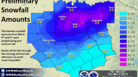 Much of the region received between 3-4" of snow, with some locations reporting higher totals.