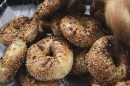 Bagels covered in seeds at Bagel Union. 