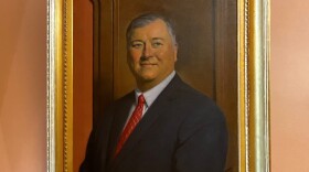 The portrait of Rep. Larry Householder (R-Glenford) as Speaker hangs in a hallway of the Statehouse next to that of the late longtime Democratic Speaker Vern Riffe.