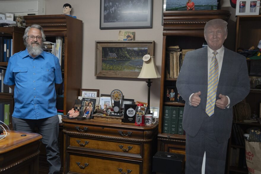Tim Remington, pastor of The Altar church, in his office in Coeur d’Alene.