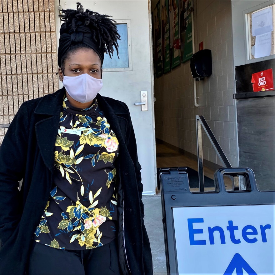 Teela Maxwell, program director of the Linwood YMCA has been calling older YMCA members in targeted Zip Codes to help them sign up for vaccinations 