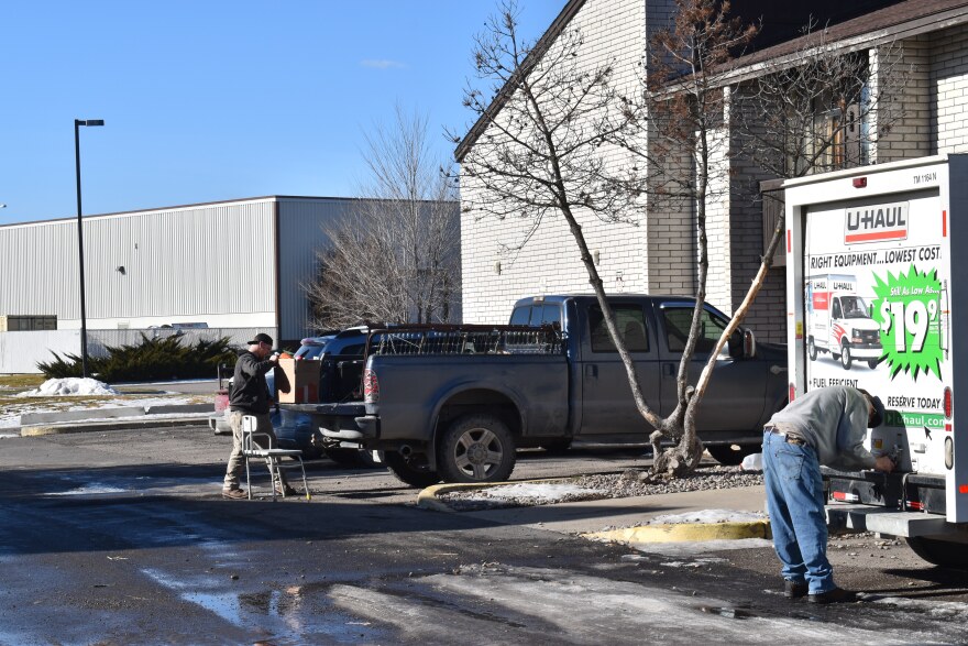 Residents at the Fairbridge Inn in Kalispell move out on Feb. 11, 2022. The hotel is being renovated into apartment units and displacing some long-term residents.