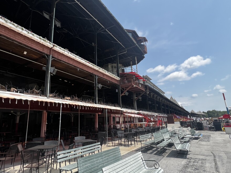 Empty Saratoga Race Course ahead of opening day 