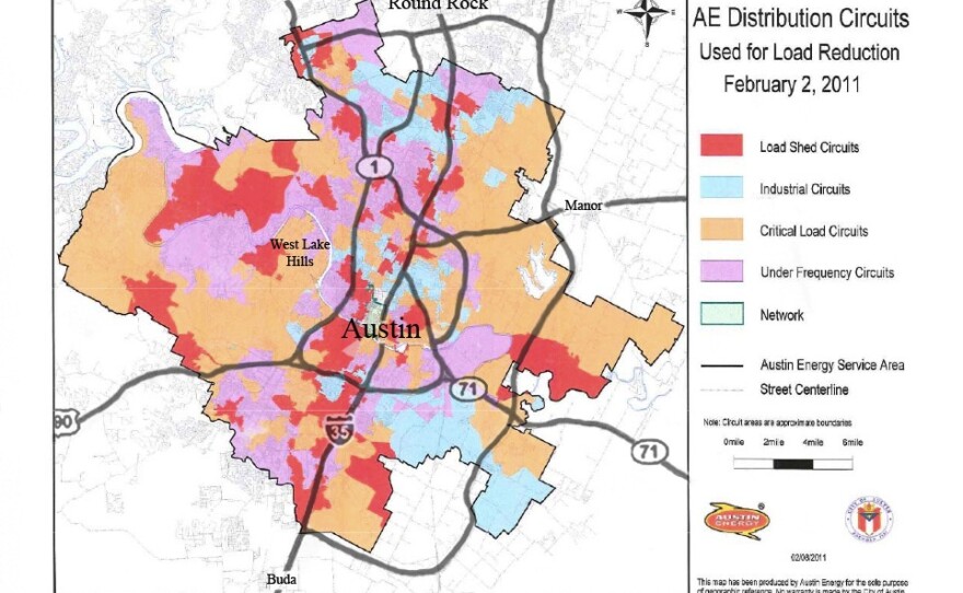 Why Did Your Power Go Out And Theirs Didn T Austin Energy S Grid Map Of 376 Circuits Kut Radio Austin S Npr Station