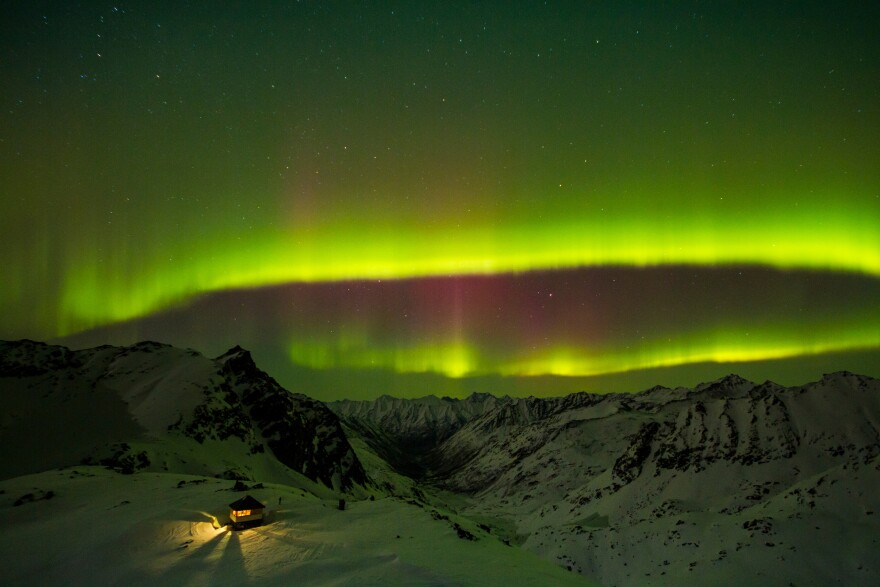 Night scene of Alaska.