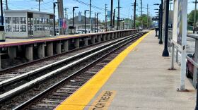 Long Island Railroad station in Island Park, NY.