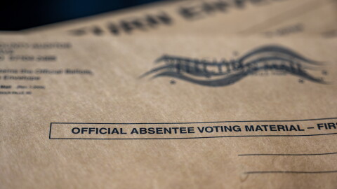  official absentee ballot voting material envelope