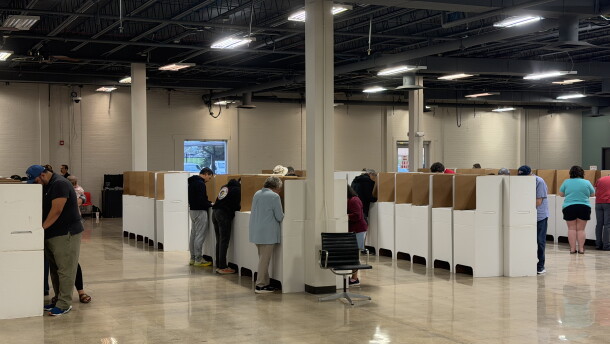 Early voters cast their ballots at the Tulsa County Election Board on Oct. 30, 2026.