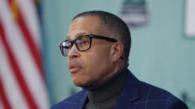 In this Thursday, April 16, 2020, file photo, Detroit Police Chief James Craig addresses the media during Detroit Mayor Mike Duggan's daily media briefing on the coronavirus, in Detroit. In early July 2021, while speaking at an event, ex-Detroit police chief James Craig talked about his Republican credentials, telling party stalwarts about his evolution from being a “born” Democrat.