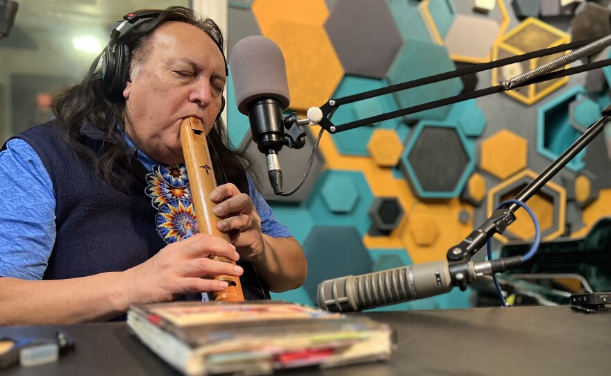 Bill Miller on Talkin' Music at the KVNF Studios.