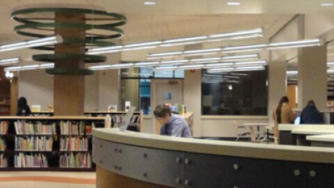 The downtown location of the Sioux City Public Library is shown in this library website image.