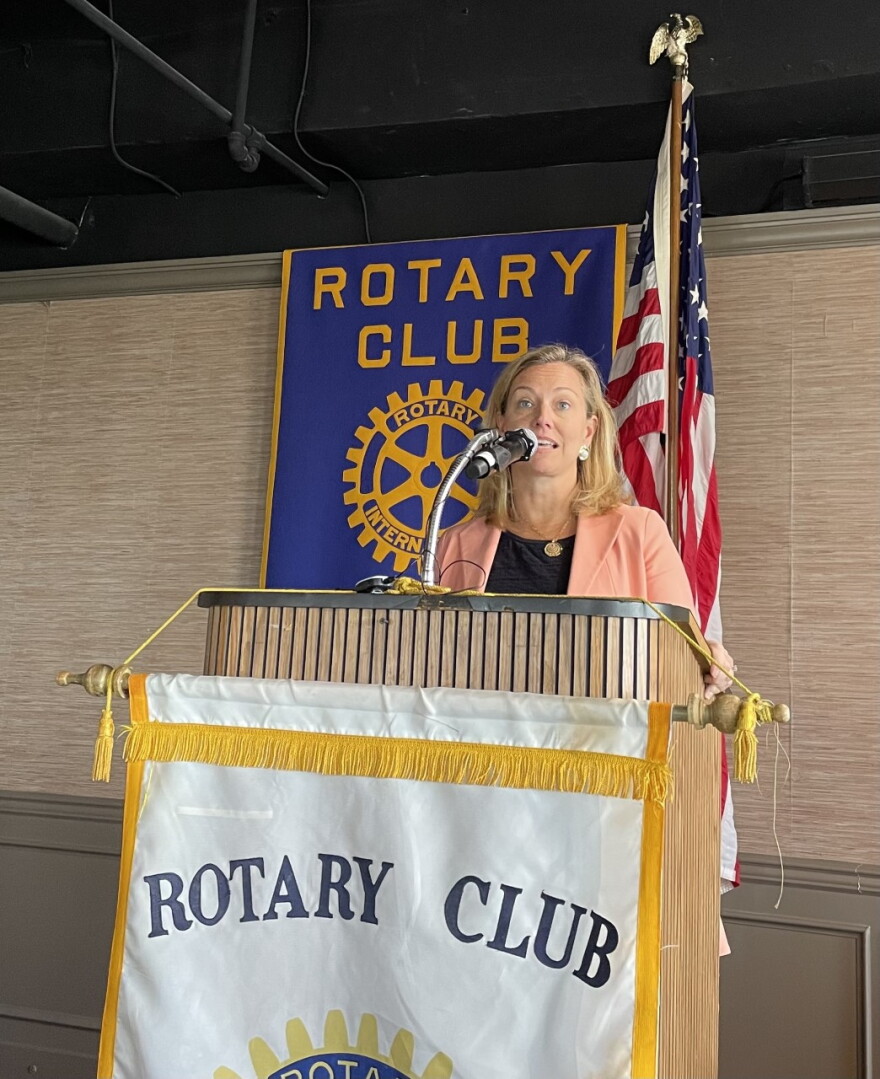Keeneland President and CEO Shannon Arvin Before Lexington Rotarians 05-04-23