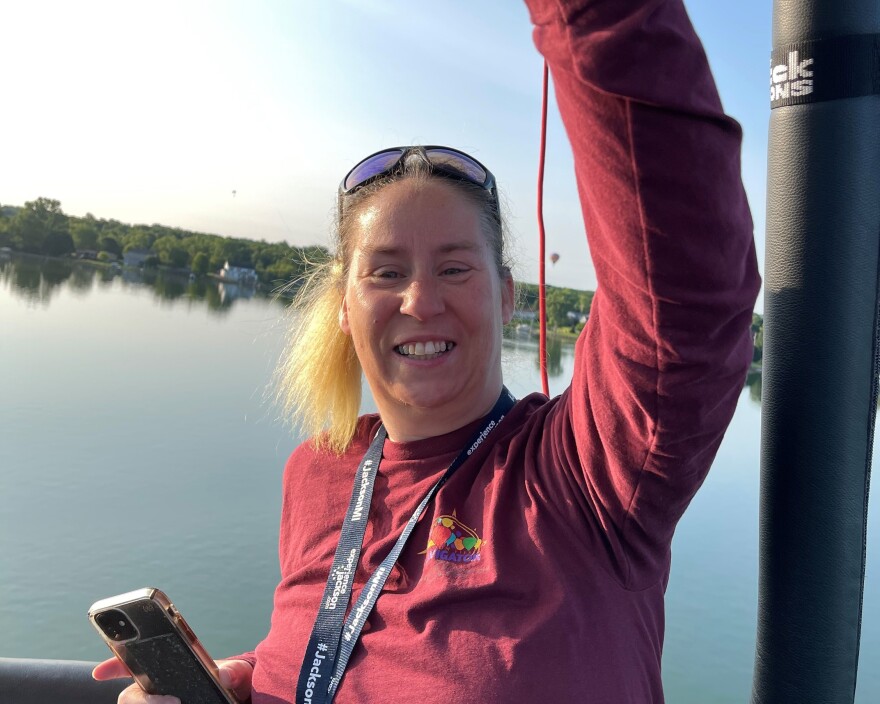 Kimberly Whiteman of Kamas City placed eighth in this year's Women's Hot Air Balloon National Championship.