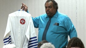 Davis formed relationships with hundreds of Klan members, with more than 200 members giving up their robes as a result of their friendship. (Alex Eady, WFIU/WTIU News)