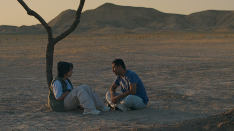 Film still of Mariam Afshari and Mohammad Ali Elyasmehr in the 2025 film It Was Just an Accident.