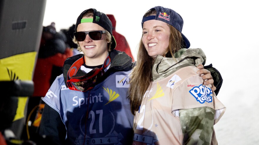 Taylor Gold and Arielle Gold pose for pictures after the 2013 U.S. Snowboarding Grand Prix at Copper Mountain in Colorado in December. Taylor has landed a spot on the U.S. Olympic team; Arielle still hopes to.