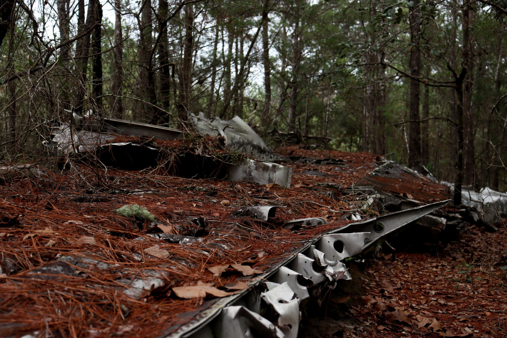 The Eglin Range crash site of a Fairchild C123 Provider WUWF