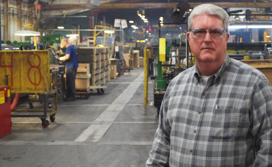 David Jenkins, vice president of operations at Welded Tubes in nearby Orwell, Ohio, says that despite increased costs due to steel tariffs, he sees opportunity in Trump's trade agenda.
