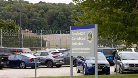 Taycheedah Correctional Institution, a maximum- and medium-security women’s prison, is seen on Aug. 29, 2024, in Fond du Lac, Wis. Natalie Murphy, who is currently incarcerated at the facility, is one of 12 people who will appear before the Commutation Advisory Board on Friday. (Joe Timmerman / Wisconsin Watch)