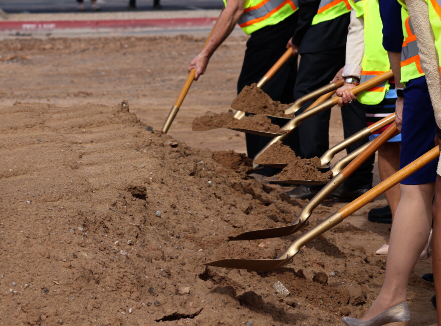 Officials break ground on the nursing building