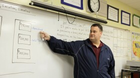 In this Friday, Jan. 8, 2010 photo, teacher Robert Nolan teaches a personal finance class at Miami Springs High School in Miami Springs, Fla. Seven states currently require a semester-long course in personal finance to graduate. (AP Photo/Lynne Sladky)