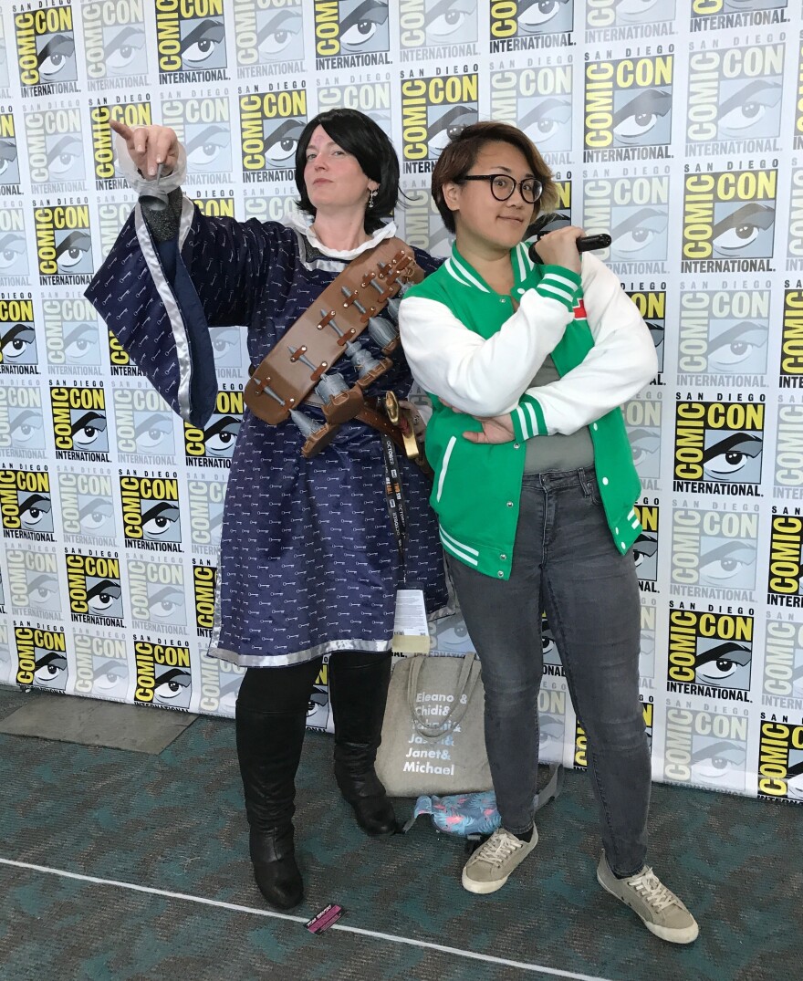 Your faithful con correspondents are no slouches in the cosplay department, either.