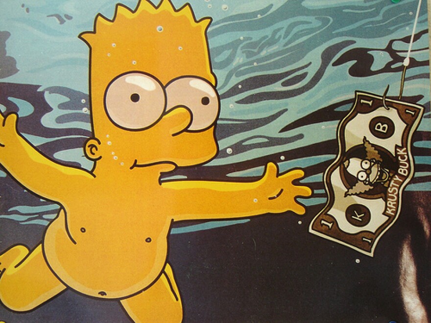 Simpsons Nevermind cover