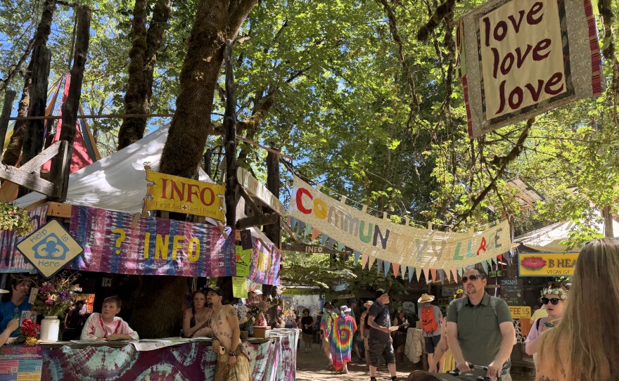 Community Village at the 2026 Oregon Country Fair.