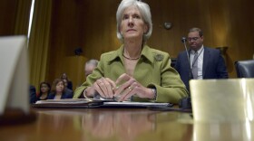 In this April 10, 2014 file photo, then-Health and Human Services Secretary Kathleen Sebelius listens while testifying on Capitol Hill in Washington. (Susan Walsh/AP)