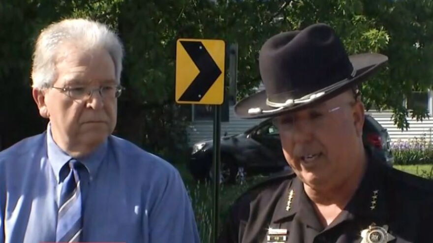 District Attorney Michael Calarco and Sheriff Barry Virts