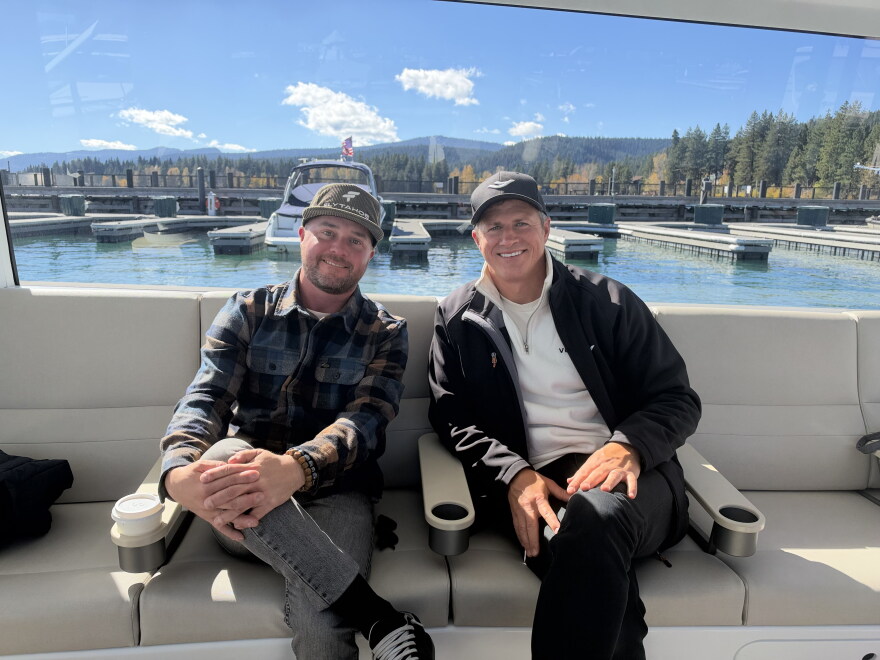 Ryan Meinzer, CEO of Fly Tahoe, and Fergal O’Connor, chief commercial officer of Vessev.
