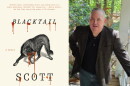 book cover for "Blacktail"; photo of author, Scott Hawkins.