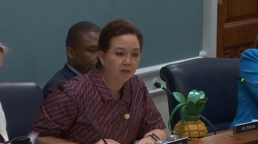 U.S. Rep. Jill Tokuda speaks during a House Agriculture Committee hearing.