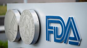 A sign for the Food And Drug Administration is seen outside of the headquarters in White Oak, Maryland.