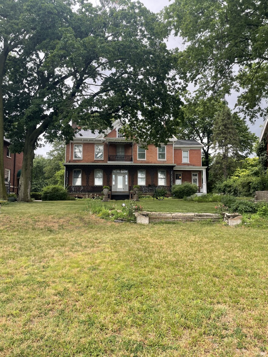 The Flanagan House seen from the back lawn, which was the front when it was built in 1837.
