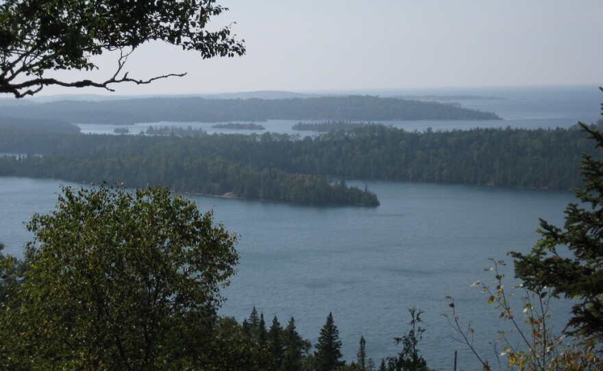 View from Lookout Louise, Isle Royale National Park, Rock Harbor, Michigan.
