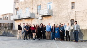 Members of the BPR staff gather downtown in December 2024.