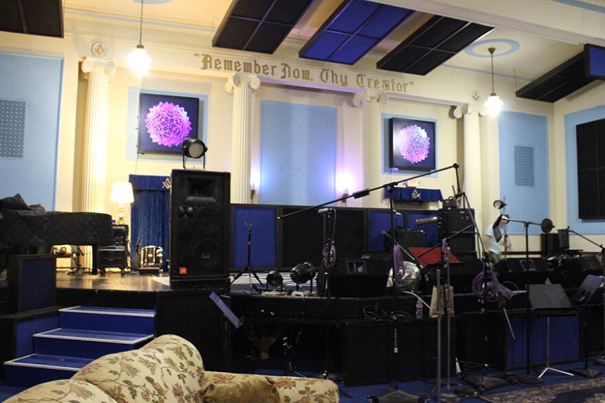 'The Blue Room' at The Lodge provides an excellent performance and recording space for a variety of acts.