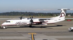 FILE: A Horizon Air Bombardier DHC8-Q400 at Sea-Tac Airport.