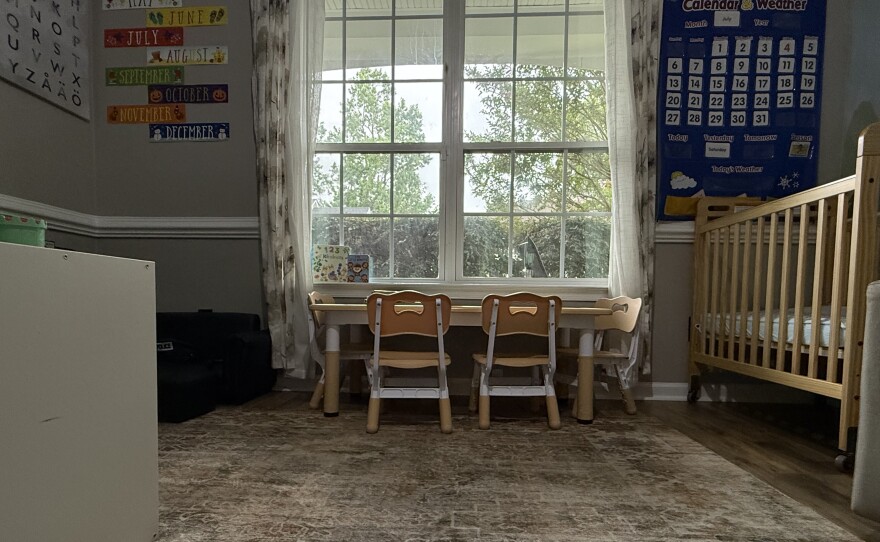 An in-home childcare provider in Suffolk that was supported by the Minus 9 to 5 program. The program is expanding to Accomack County to support more childcare options.