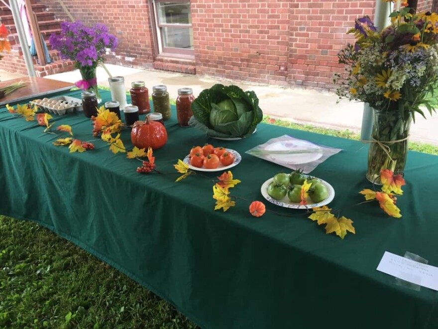 Bovey Farmers Day vegetable stand