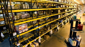 Some of the goods stored at one of Amazon's huge fulfillment centers.