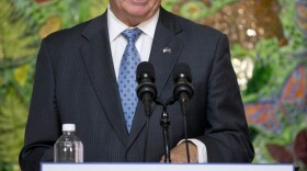 Pennsylvania Gov. Tom Corbett speaks at St. Christopher's Hospital for Children in Philadelphia on Wednesday. Corbett visited the hospital to promote his Healthy Pennsylvania initiative.