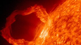 A solar flare.