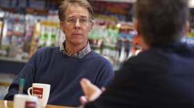 American science fiction author Kim Stanley Robinson, photographed during a discussion with SFX Magazine on June 8, 2012.