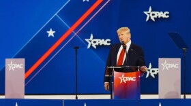 Former President Donald Trump delivers a speech at the 2022 Conservative Political Action Conference in Dallas on Aug. 6. He will hold a rally in Robstown on Saturday.