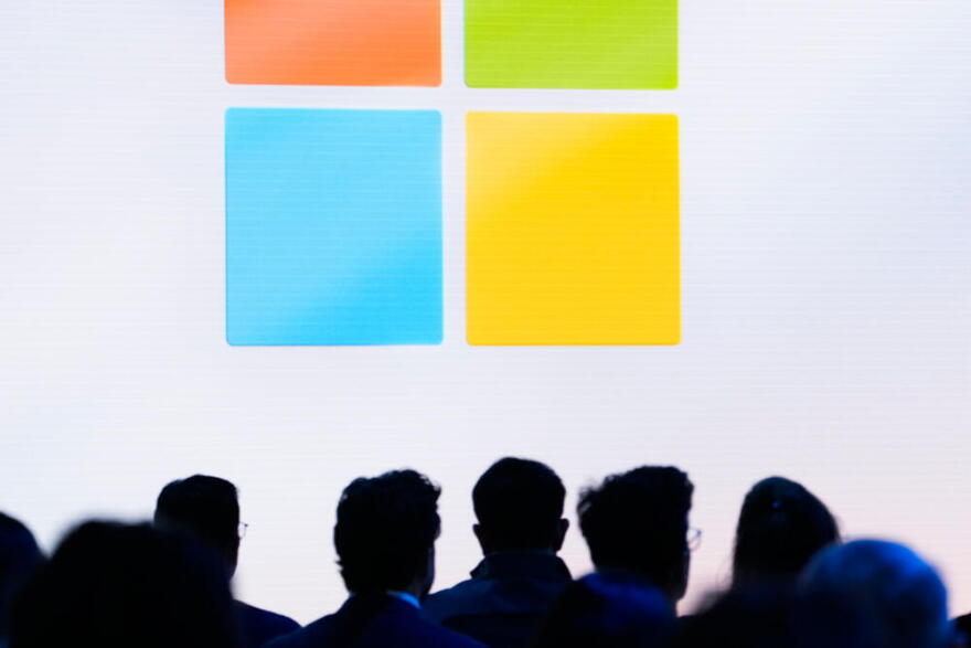 People attend a showcase event of the company's artificial intelligence assistant, Copilot, ahead of the annual Build developer conference at Microsoft headquarters, Monday, May 20, 2024, in Redmond, Washington. (Lindsey Wasson/AP)