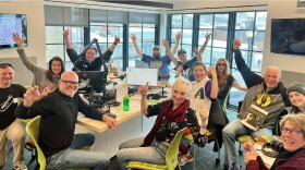 KPCW DJs during the 2023 Winter Pledge Drive.