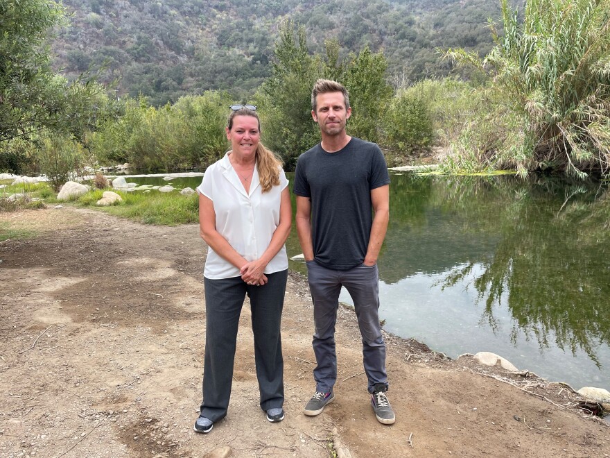 Susan Rungren, Ventura Water manager, City of Ventura (L) and (R) Ben Pitterle, Science and Policy Manager, Santa Barbara Channel Keeper